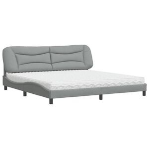 vidaXL Bed Light grey