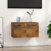 vidaXL Floating Cabinet Smoked Oak Engineered Wood Medium