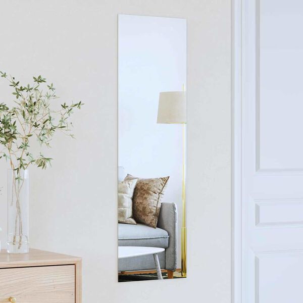 vidaXL Wall Mirror 11.81 x 39.37 in Tempered Glass