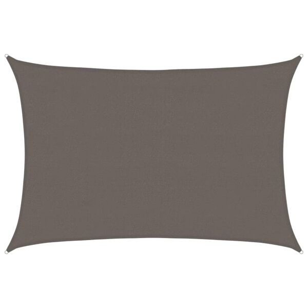vidaXL Sunshade Sail HDPE Rectangular 13.1'x19.7' Anthracite