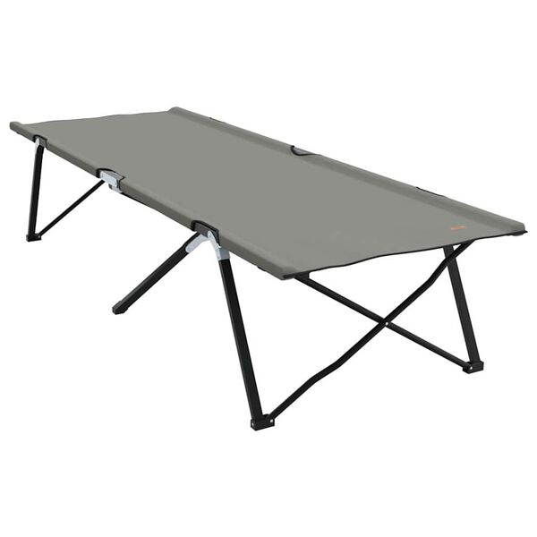 vidaXL Folding Camping Bed Folding Grey 81.10 x 29.92 x 29.13 in