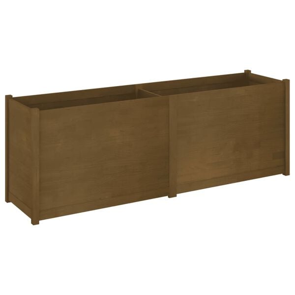 vidaXL Garden Planter Honey brown Solid pinewood