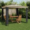 vidaXL Gazebo Anthracite Powder-coated steel Large