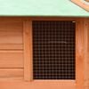 vidaXL Chicken Coop Brown and green