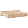 vidaXL Under-bed Drawer Natural Solid Pine Wood 31.5 x 21.7 x 6.7 in