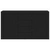 vidaXL Sideboard Black 47.24 x 14.17 x 27.17 in Engineered Wood