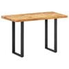 vidaXL Dining Table Multicolor Solid reclaimed wood Medium-sized table