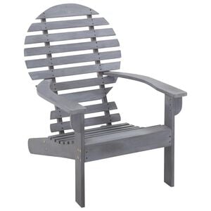 vidaXL Garden Chair Gray Solid acacia wood Light, easy to move