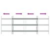 vidaXL Adjustable Security Grille for Windows with 3 Crossbars 27.6"-41.3"