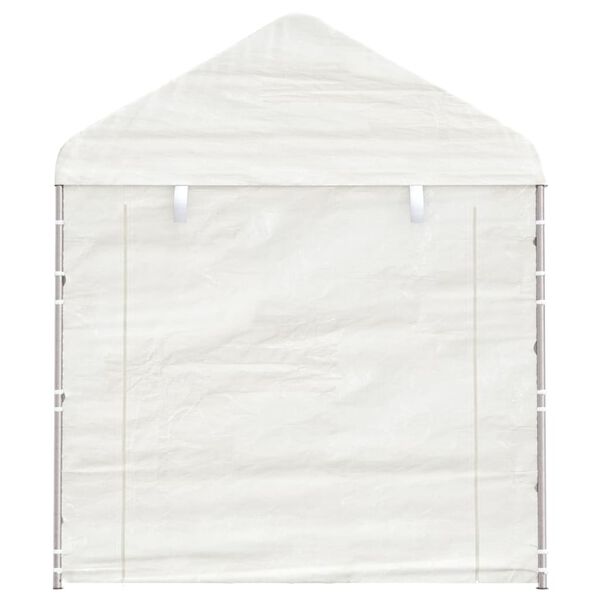 vidaXL Gazebo with Roof White 58.5'x7.5'x8.8' Polyethylene