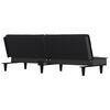 vidaXL Sofa Bed Black Fabric