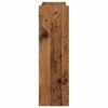 vidaXL Wall Shoe Cabinet Rustic Wood Engineered Wood Compact
