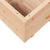 vidaXL Garden Planter Natural wood Solid pinewood Medium Durable