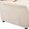 vidaXL Recliner Chair Cream Fabric