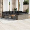 vidaXL Garden Sofa Set Grey