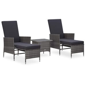 vidaXL Garden Lounge Set Grey