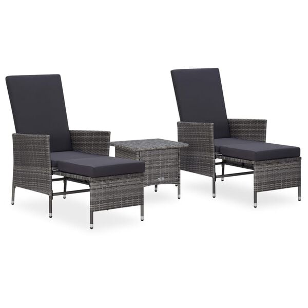 vidaXL Garden Lounge Set Grey
