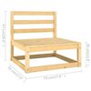 vidaXL Garden Lounge Set Natural Wood Solid pine wood, 100% polyester