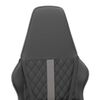 vidaXL Gaming Chair Black and Grey Faux leather, metal, plywood, foam