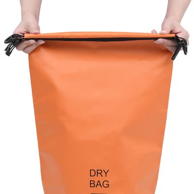 vidaXL Dry Bag Orange 2.6 gal PVC