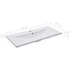 vidaXL Sink Cabinet With Basin High Gloss Grey, White
