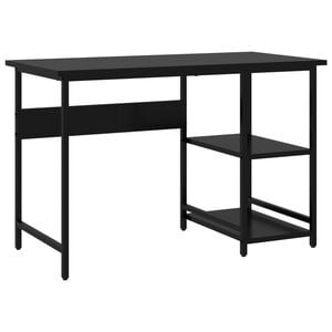 vidaXL Computer Desk Black MDF 41.3 x 21.7 x 28.3 in Durable