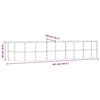 vidaXL Garden Raised Bed Grey Powder-coated steel Large