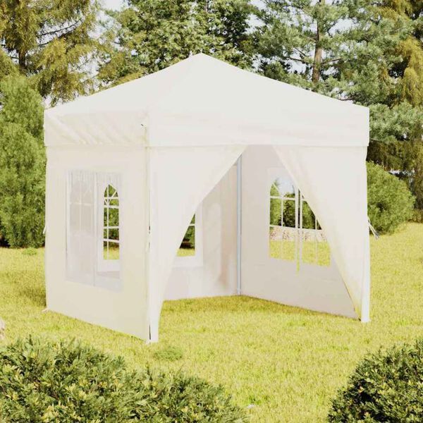 vidaXL Party Tent Cream 210D oxford fabric Regular size for a party tent