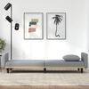 vidaXL Sofa Bed Light Gray 100% polyester, plywood, foam