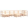 vidaXL Garden Lounge Set Beige Solid pine wood Large Modular