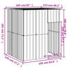 vidaXL Dog House Anthracite Galvanized Steel Large Durable Dog House