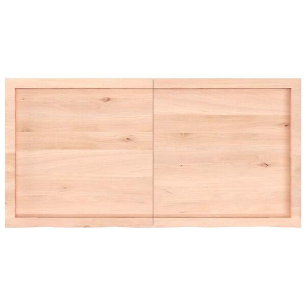 vidaXL Bathroom Countertop 47.2 x 23.6 x (0.8-1.6) " Untreated Solid Wood
