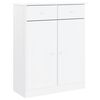 vidaXL Highboard White Solid pine wood Large Highboard Rectangular