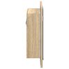 vidaXL Led Mirror Cabinet Sonoma oak Engineered wood, acrylic Medium