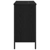 vidaXL Bathroom Sink Cabinet Black Oak 31.50 x 11.81 x 23.62 in