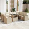 vidaXL Garden Sofa Set Beige