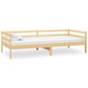 vidaXL Day Bed Natural Pine Solid Pinewood Single