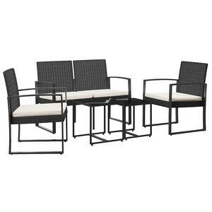 vidaXL Garden Dining Set Black and anthracite