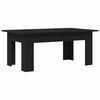 vidaXL Coffee Table Black Oak 39.37 x 23.62 x 16.54 in Engineered Wood