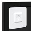vidaXL Wall Mirror Black Metal, Glass 39.4 x 23.6 in each Rectangular