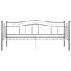 vidaXL Sofa Bed Frame Grey Powder-coated metal Single