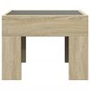 vidaXL Coffee Table Sonoma oak Engineered wood, glass Small Coffee Table