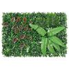 vidaXL Artificial Plant Fence Set of 6 Green PE (Polyethylene)