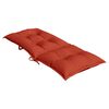 vidaXL Highback Chair Cushion Set of 2 Melange red 100% polyester