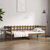 vidaXL Day Bed Honey brown Solid pine wood Standard Single Rustic