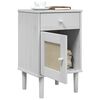 vidaXL Bedside Cabinet White