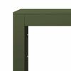 vidaXL Firewood Rack Green 23.6x15.7x39.4" Steel