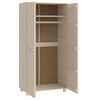 vidaXL Wardrobe Honey brown Solid pinewood, MDF 35 x 19.7 x 70.9 in