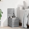 vidaXL Storage Box Grey Sonoma Engineered Wood Medium Storage Box