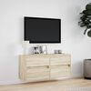 vidaXL TV Wall Cabinet Sonoma Oak Engineered wood TV Wall Cabinet